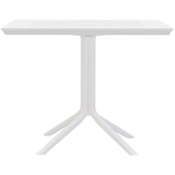 Table Lenval 80x80 cm blanc