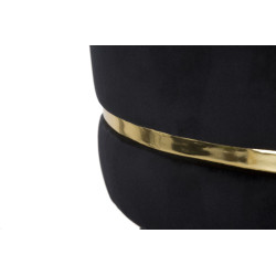 TABOURET DE BAR PARIS NERO/GOLD CM Ø 35X74