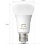 Philips Hue White and Color Ambiance, Kit de démarrage 2 ampoules E27, 75W, Bluetooth, fonctionne avec Alexa, Google et Homekit