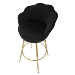 TABOURET DE BAR VIENNA NERO CM 55X53X110