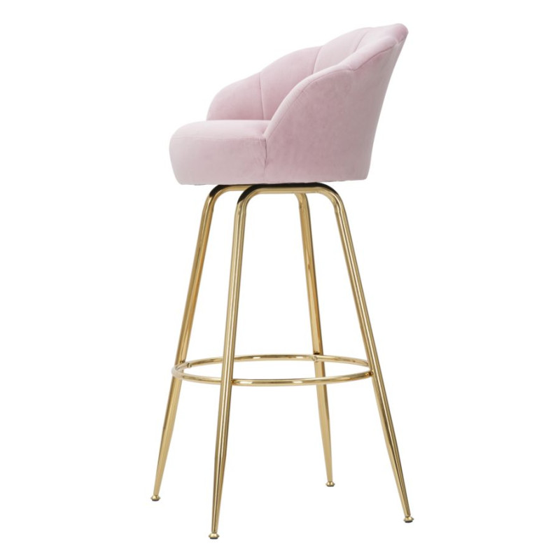 TABOURET DE BAR VIENNA ROSA CM 55X53X110