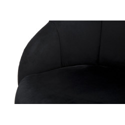 TABOURET DE BAR PRAGUE NERO CM 55X56X104