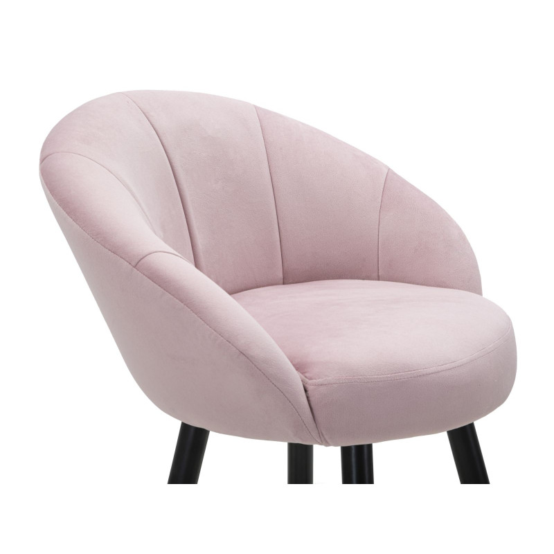 TABOURET DE BAR PRAGUE ROSA CM 55X56X104