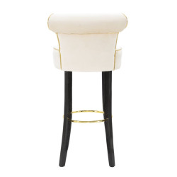 TABOURET DE BAR LUXY CRÈME CM 46X48X96