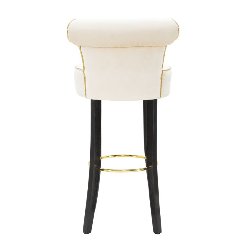 TABOURET DE BAR LUXY CRÈME CM 46X48X96