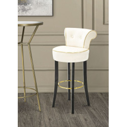 TABOURET DE BAR LUXY CRÈME CM 46X48X96
