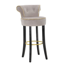 TABOURET DE BAR LUXY GRIS...