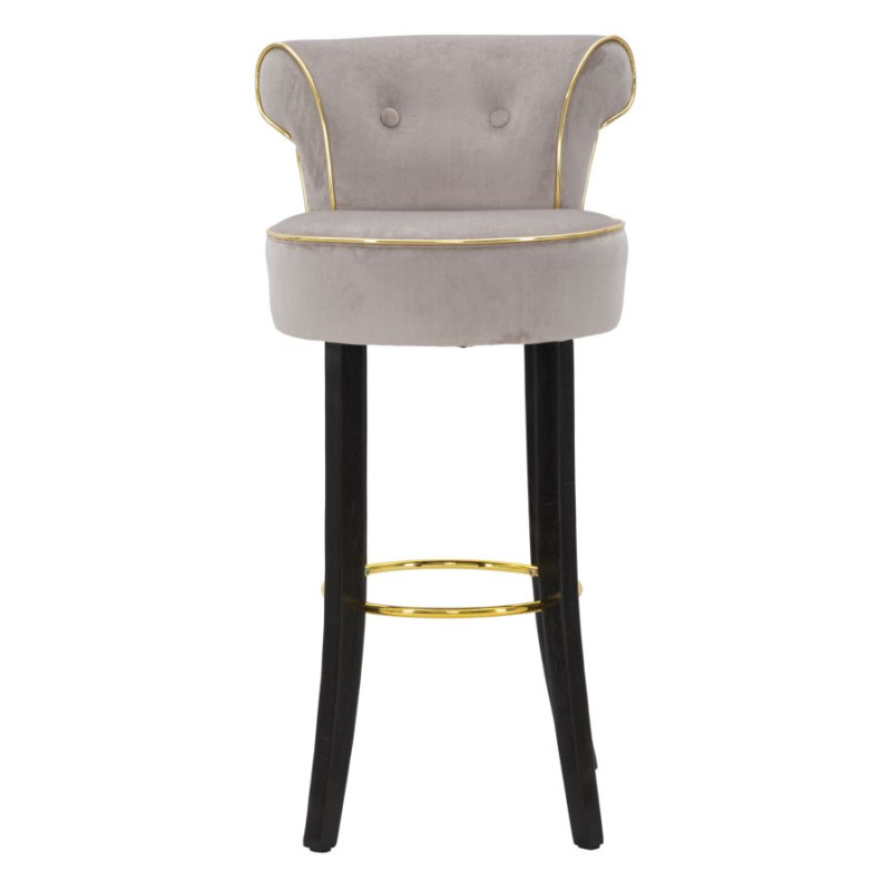 TABOURET DE BAR LUXY GRIS CM 46X48X96