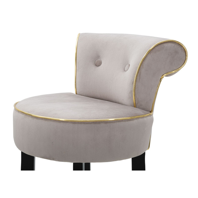 TABOURET DE BAR LUXY GRIS CM 46X48X96