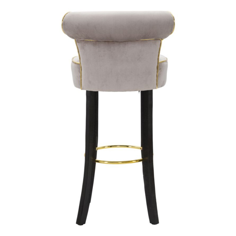 TABOURET DE BAR LUXY GRIS CM 46X48X96