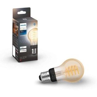 Philips Hue White Ambiance, ampoule LED connectée Filament E27, compatible Bluetooth, fonctionne avec Alexa, Google et Homekit