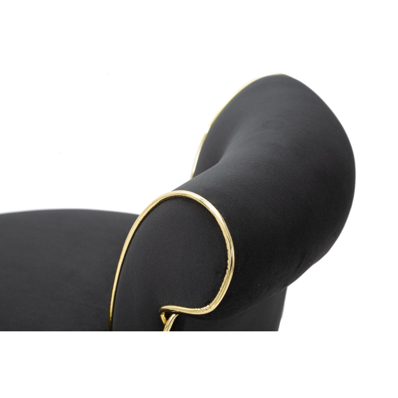TABOURET DE BAR LUXY NOIR CM 46X48X96