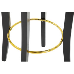 TABOURET DE BAR LUXY NOIR CM 46X48X96