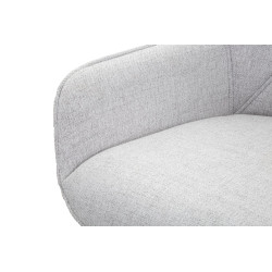 ENSEMBLE DE 2 TABOURETS DE BAR GRIS CM 55X55X109