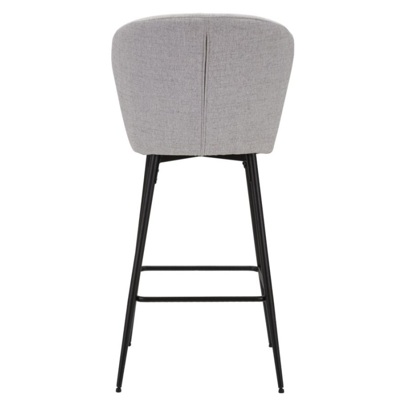 TABOURET DE BAR LOSANNA GRIS LOT DE 2 PIECES CM 52X59X108