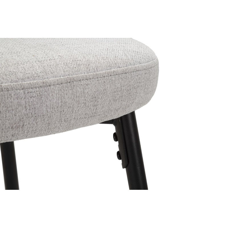 TABOURET DE BAR LOSANNA GRIS LOT DE 2 PIECES CM 52X59X108