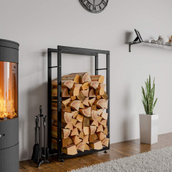 Porte-bûches Keri V2 25x60x150 noir