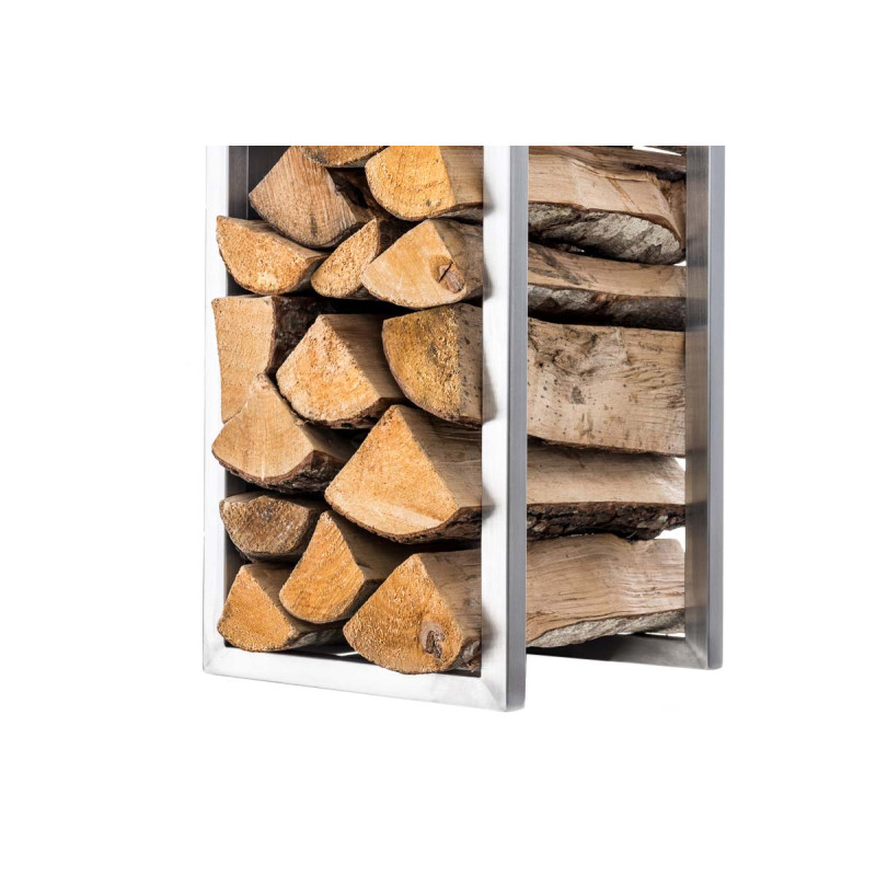 Porte-bûches Spark 100 acier inoxydable