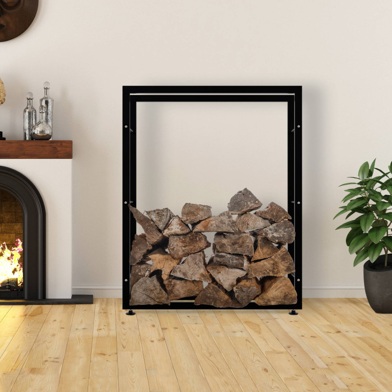 Porte-bûches Keri V2 25x100x125 noir