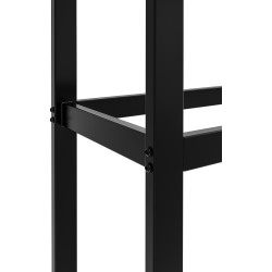Porte-bûches de chauffage Morson 25x50x150 noir