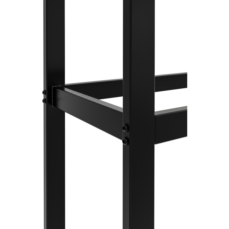 Porte-bûches de chauffage Morson 25x50x150 noir