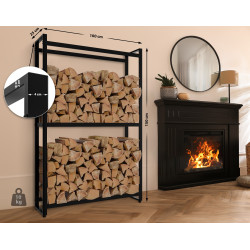 Porte-bûches Morson 25x100x150 noir