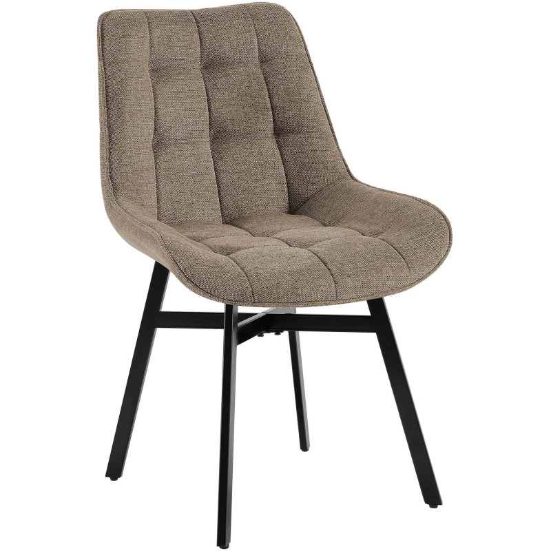 Fauteuil Colby, tissu taupe