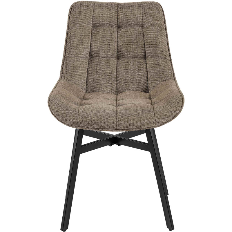 Fauteuil Colby, tissu taupe