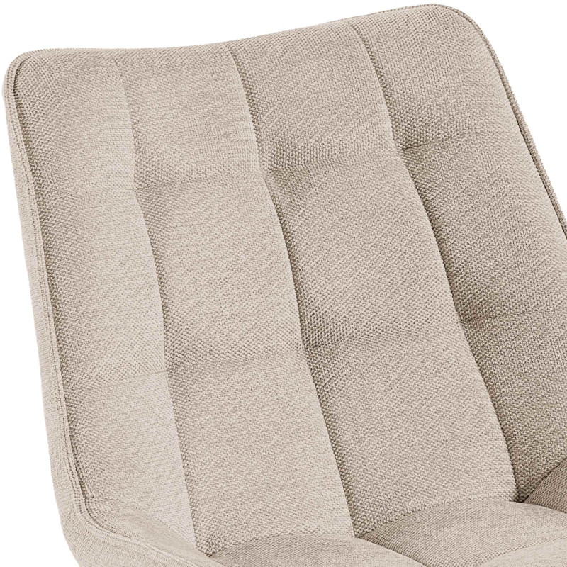 Fauteuil Colby, tissu crème