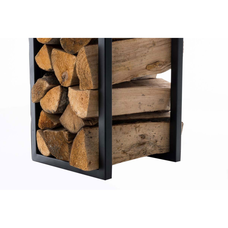Porte-bûches Spark 140 noir mat