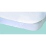 Protege-matelas Alese imperméable Elasretane éponge bouclette 100% coton 140x190 cm blanc