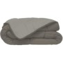 CALGARY Couette chaude Microfibre 400g/m≤ Taupe & Lin 140x200cm