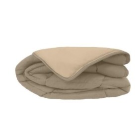 CALGARY Couette chaude Microfibre 400g/m≤ Taupe & Lin 140x200cm