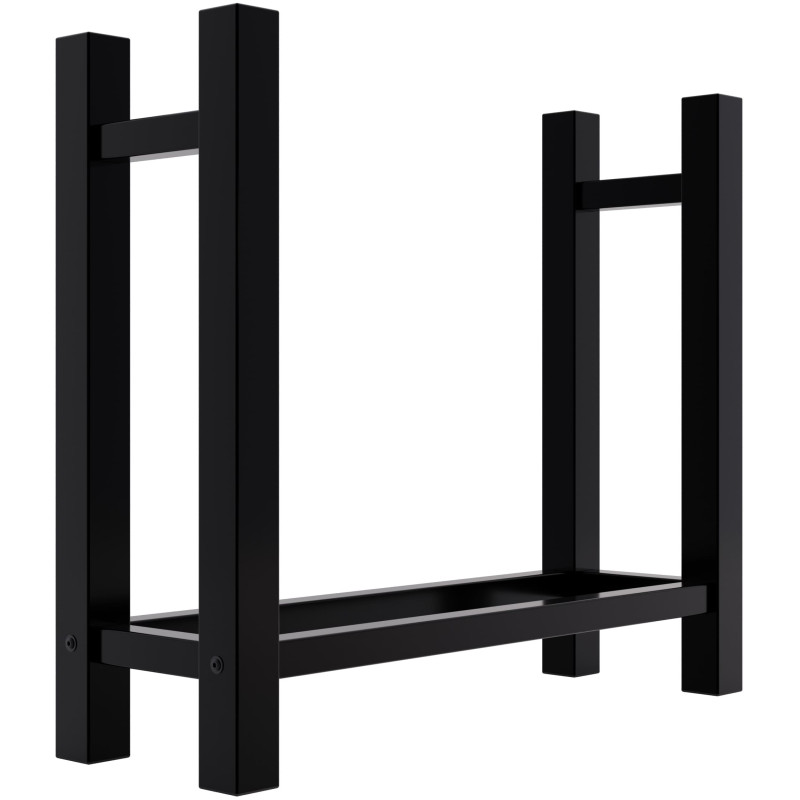 Porte-bûches Medya carré 30x80x80 cm noir