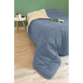 Couette Microfibre 400g/m≤ CALGARY Petrole & Mastic 140x200cm