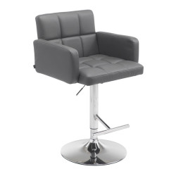 Tabouret de bar Los Angeles en similicuir gris C