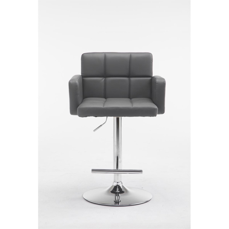Tabouret de bar Los Angeles en similicuir gris C