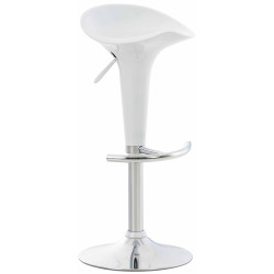 Tabouret de bar Saddle, blanc