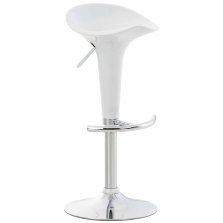 Tabouret de bar Saddle, blanc