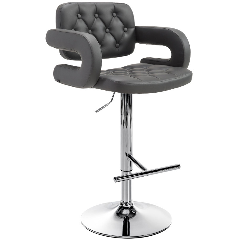 Tabouret de bar gris Dublin C