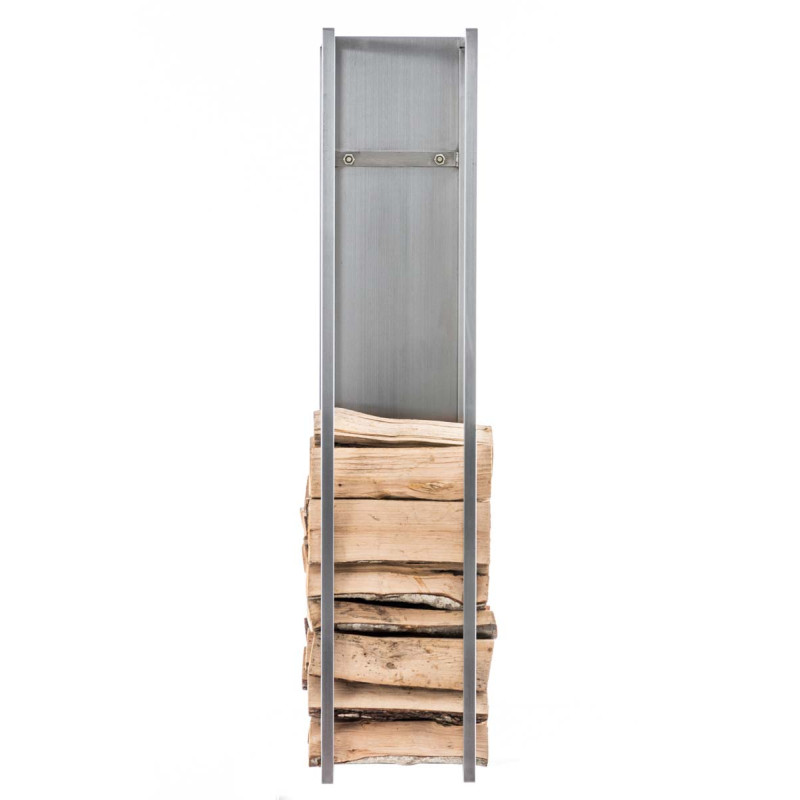 Porte-bûches Spark 120 acier inoxydable