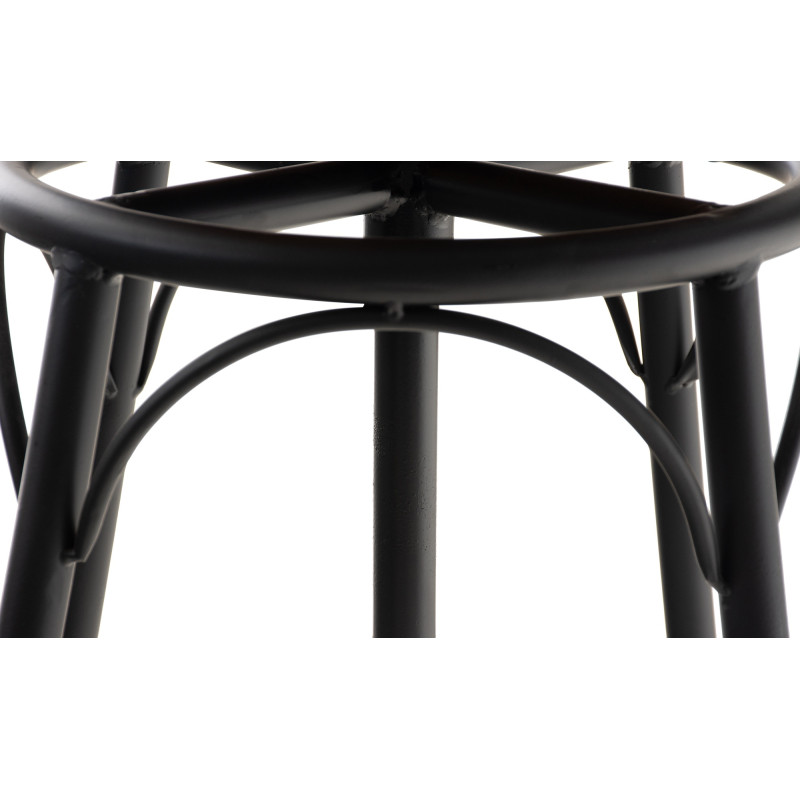 Tabouret de bar à poutre noir
