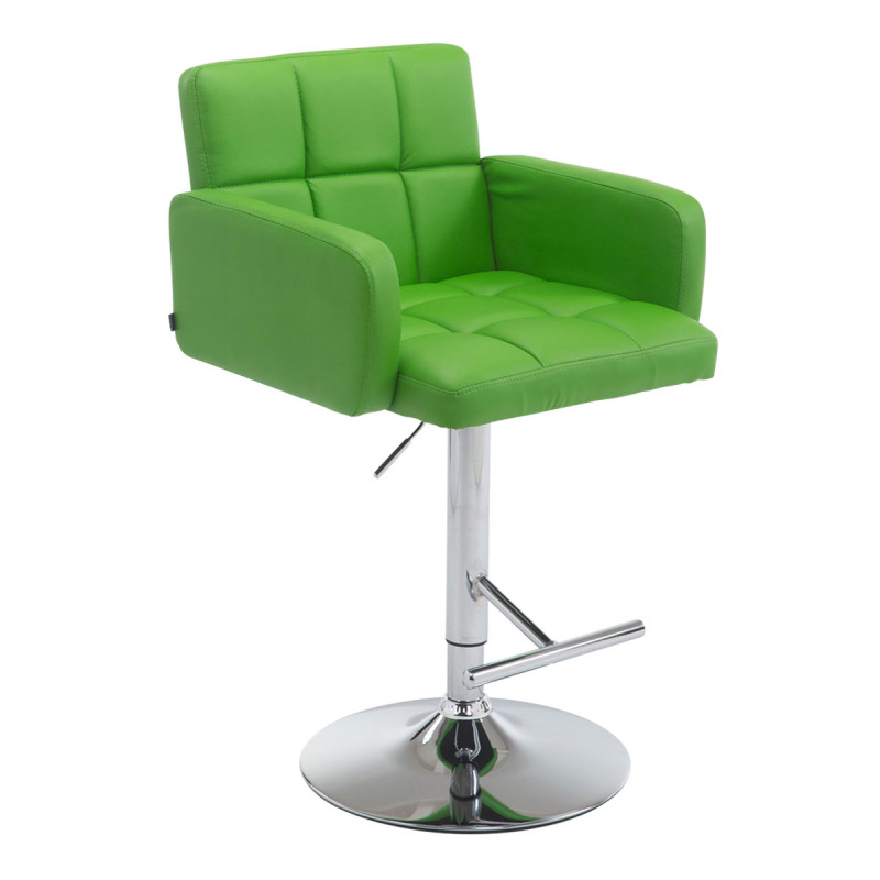 Tabouret de bar Los Angeles en similicuir vert C
