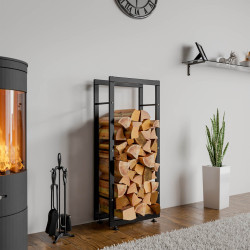 Porte-bûches Keri V2 25x40x125 noir