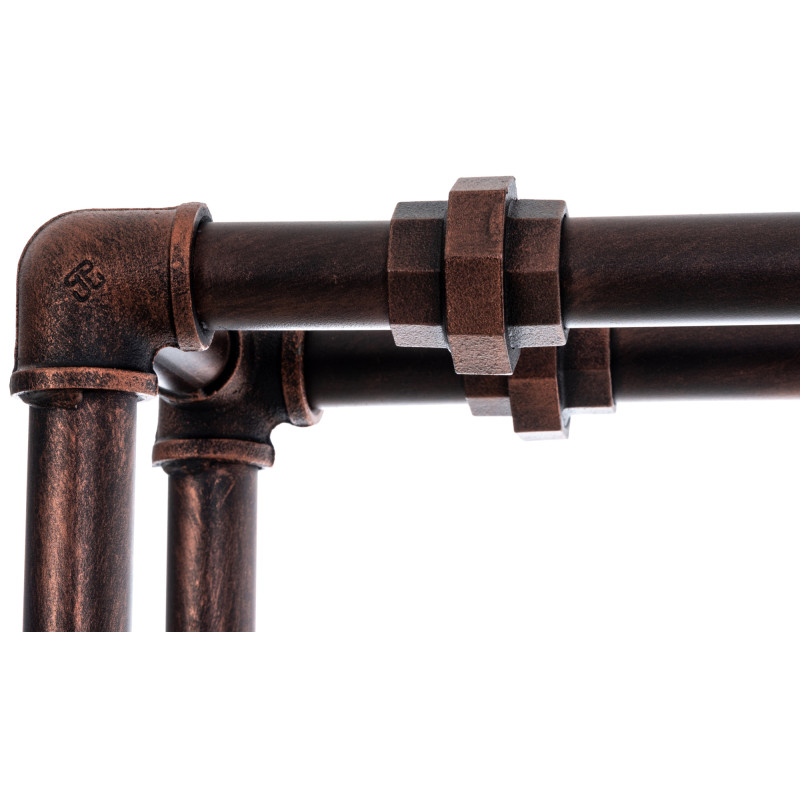 Porte-bûches de chauffage Tinos bronze