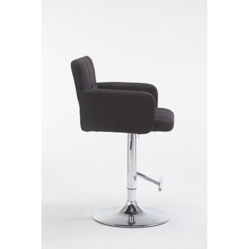 Tabouret de bar Los Angeles, tissu C, noir