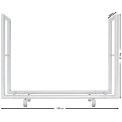 Porte-bûches de chauffage Drake acier inoxydable