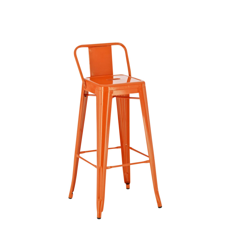 taburete de bar naranja Mason