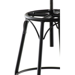 Tabouret de bar à poutre noir