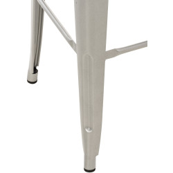 Sgabello da bar Mason in argento